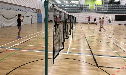Badminton training in Schuttrange