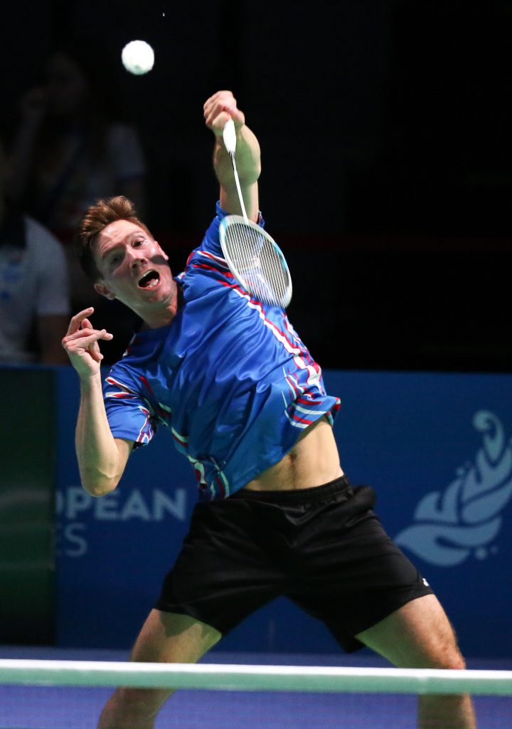 Robert Mann / Badminton, 2. Europaspiele 2019 / 26.06.2019 / European Games / Minsk / Foto: Yann Hellers